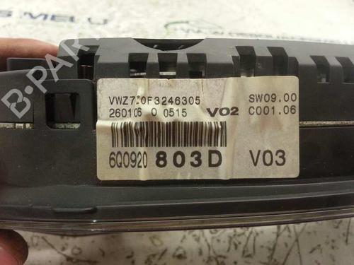 Instrument cluster VW POLO (9N_, 9A_) 1.4 TDI | BP2860844C47 