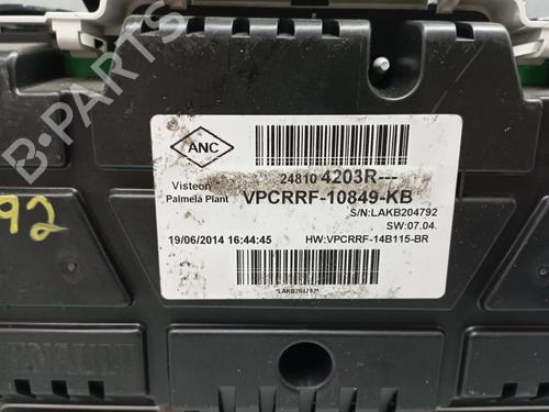 Instrument cluster RENAULT CLIO IV (BH_) 1.5 dCi 90 | BP16365847C47 