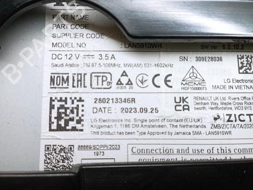 Radio DACIA SANDERO III 1.0 TCe 100 | BP24837296E6 