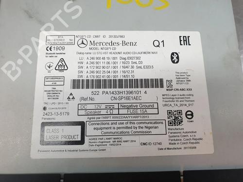 Radio MERCEDES-BENZ A-CLASS (W176) A 160 (176.041) | BP26491400E6 