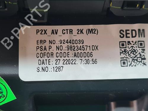 Air vent PEUGEOT 208 II (UB_, UP_, UW_, UJ_) e-208 | BP27985132I21