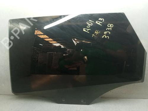 Used Rear left door window AUDI A3 (8V1, 8VK) 1.5 TFSI (150 hp) 28317489