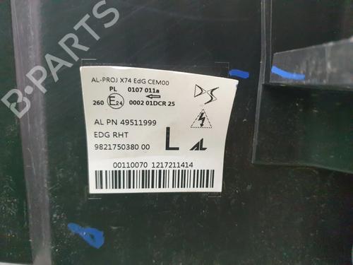 Left headlight DS DS 7 Crossback (J4_, JR_, JC_) 1.6 PureTech 180 (J45GFR) | BP28567328C28 