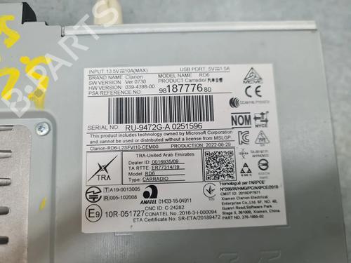 Radio FIAT SCUDO Van 1.5 Multijet 100 (506) | BP28579440E6 