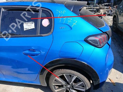 Left rear fenders PEUGEOT 208 II (UB_, UP_, UW_, UJ_) 1.2 PureTech 100 BP29249316C43