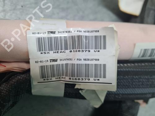 Right curtain airbag PEUGEOT 5008 II (MC_, MJ_, MR_, M4_) 1.5 BlueHDi 130 (MCYHZJ, MCYHZR, MCYHZX) | BP27503724C12 