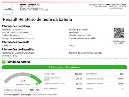 Batteri RENAULT TWINGO III (BCM_, BCA_) Z.E: (BCA1) | BP29751634E11 