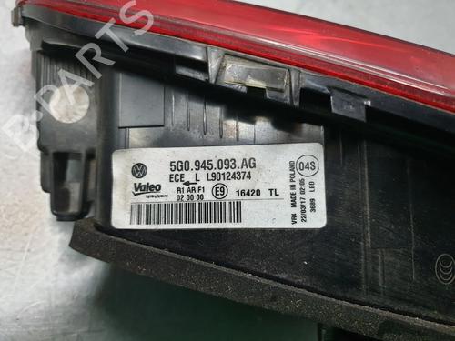 Left tailgate light VW GOLF VII (5G1, BQ1, BE1, BE2) 1.4 TSI | BP23263012C79 