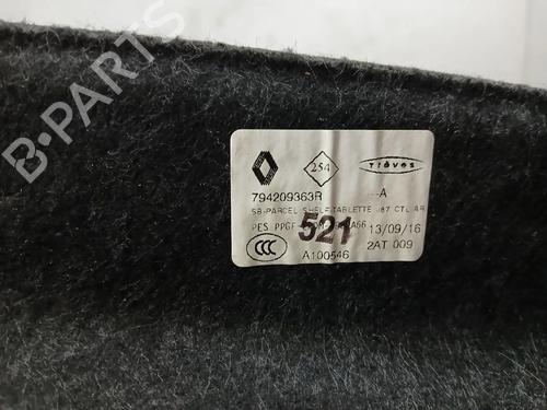Rear parcel shelf RENAULT CAPTUR I (J5_, H5_) 1.5 dCi 90 (J5N4, J5M5, J5MW, J5M6, J5AL, J5AJ) | BP29888532C85