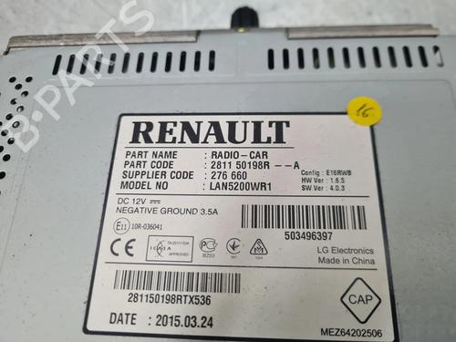 Radio RENAULT TRAFIC III Van (FG_) 1.6 dCi 120 (FGMB, FGMC) | BP30090164E6 