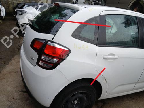 Parafango posteriore destro CITROËN C3 II (SC_) 1.2 VTi 82 (82 hp) 31083203