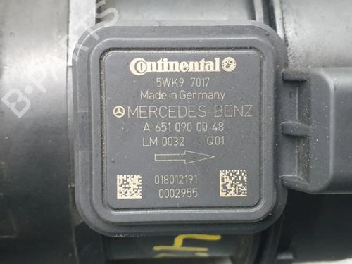 Mass air flow sensor MERCEDES-BENZ C-CLASS (W204) C 180 CDI (204.000) | BP31249032M95 