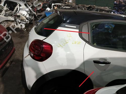 Bagstkærm Højre CITROËN C3 III (SX) 1.2 THP 110 (SXHNPS, SXHNZT, SXHNZ6) (110 hp) 31321329