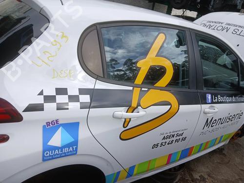 Dør højre bagtil PEUGEOT 208 I (CA_, CC_) 1.6 HDi / BlueHDi 75 (75 hp) 31923609