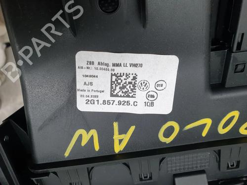 Armrest / Center console VW POLO VI (AW1, BZ1, AE1) 1.0 TSI | BP31956514I20 