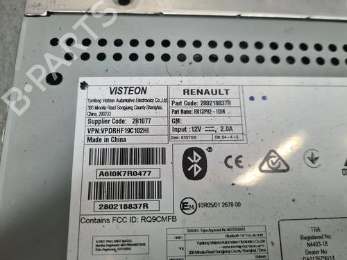 Radio RENAULT TWINGO III (BCM_, BCA_) 1.0 SCe 75 | BP32009451E6 