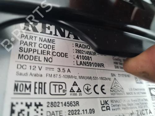 Radio DACIA SANDERO III 1.0 TCe 100 ECO-G | BP32502957E6