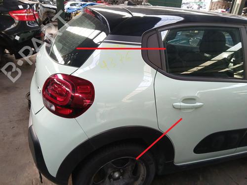 Bagstkærm Højre CITROËN C3 III (SX) 1.2 VTi 82 (82 hp) 32772807