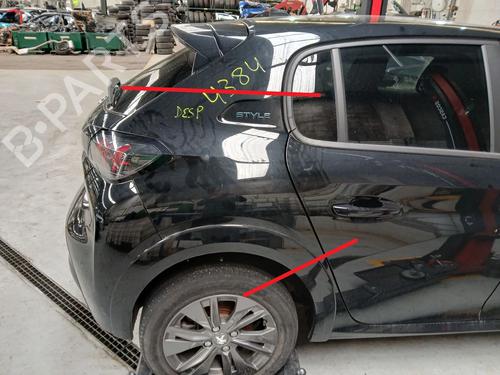 Bagstkærm Højre PEUGEOT 208 II (UB_, UP_, UW_, UJ_) e-208 (136 hp) 32993245