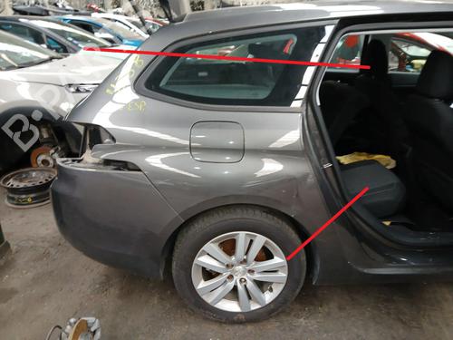 Bagstkærm Højre PEUGEOT 308 SW II (LC_, LJ_, LR_, LX_, L4_) 1.5 BlueHDi 130 (131 hp) 33044092