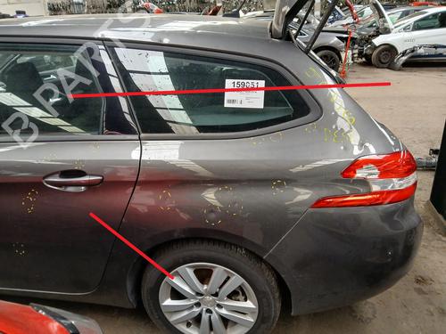 Bagskærm venstre PEUGEOT 308 SW II (LC_, LJ_, LR_, LX_, L4_) 1.5 BlueHDi 130 (131 hp) 33044093