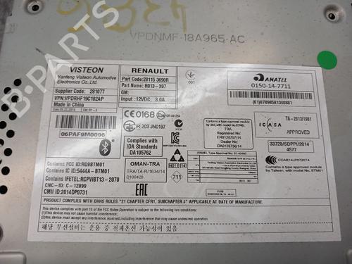 Radio RENAULT TWINGO III (BCM_, BCA_) 0.9 TCe 90 (BCM9, BCM2) | BP33018853E6 - Image 7