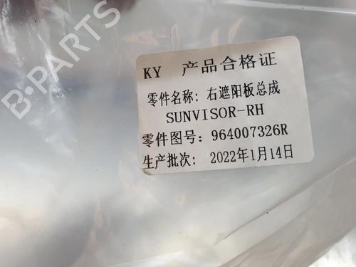 Right sun visor DACIA SPRING EV (B6M1) | BP33289082I2 - Image 4