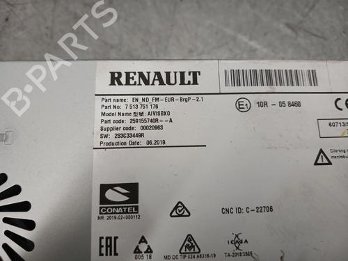 Radio RENAULT CLIO V (B7_) 1.0 TCe 100 (B7MT) | BP37489034E6 - Image 5