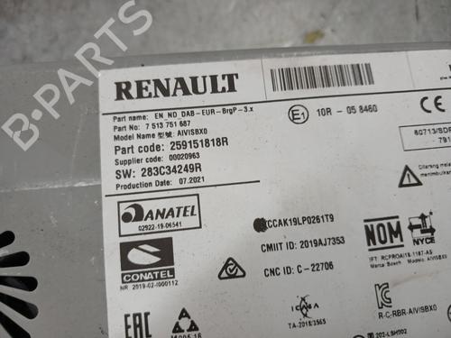 Radio RENAULT CLIO V (B7_) 1.0 TCe 90 (B7MT) | BP37489035E6 - Image 6