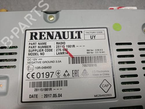 Radio RENAULT MEGANE IV Hatchback (B9A/M/N_) 1.5 dCi 90 (B9A1) | BP38569630E6 - Image 6