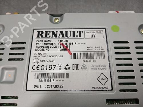 Radio RENAULT MEGANE IV Hatchback (B9A/M/N_) 1.5 dCi 110 (B9A3) | BP36051682E6 - Image 5