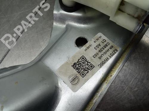 Rudehejsemekanisme venstre bagtil NISSAN QASHQAI II SUV (J11, J11_) 1.5 dCi | BP9242055C24 