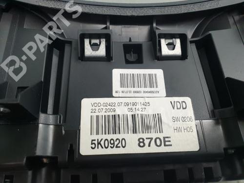 Instrument cluster VW GOLF VI (5K1) 2.0 TDI | BP11711714C47