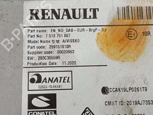 Radio RENAULT CLIO V (B7_)  | BP17001867E6 