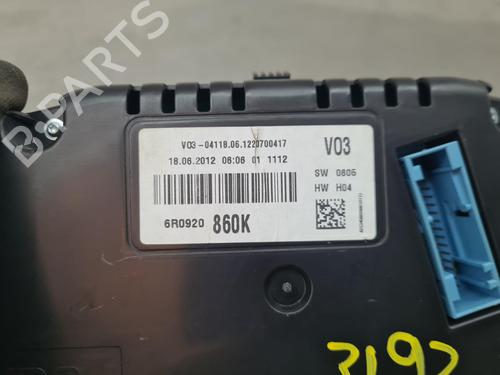 Instrument cluster VW POLO V (6R1, 6C1) 1.2 | BP20482903C47 