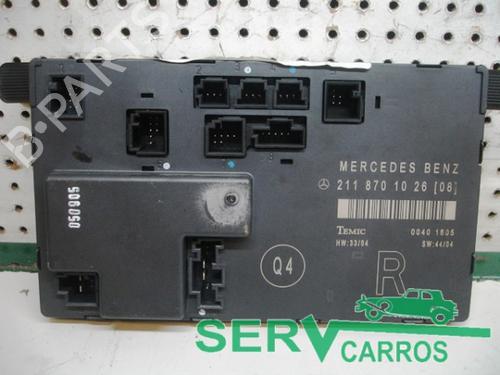 Electronic module MERCEDES-BENZ E-CLASS (W211) E 280 CDI (211.023) 2118701026
