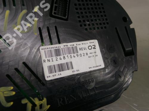 Instrument cluster RENAULT MEGANE III Hatchback (BZ0/1_, B3_) 1.6 16V (BZ1B, BZ1H) | BP3152875C47