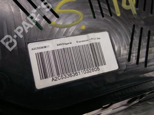 Instrument cluster RENAULT MEGANE III Hatchback (BZ0/1_, B3_) 1.6 16V (BZ1B, BZ1H) | BP3152875C47