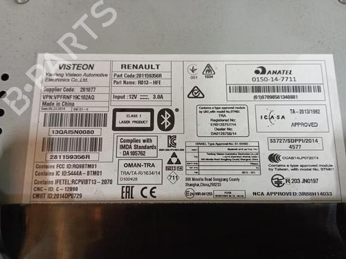 Radio RENAULT KADJAR (HA_, HL_)  | BP4377524E6 