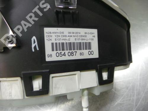 Instrument cluster PEUGEOT 2008 I (CU_) 1.6 HDi | BP6076534C47