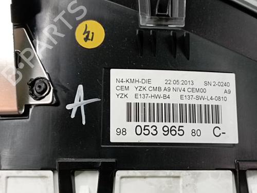 Instrument cluster PEUGEOT 2008 I (CU_) 1.6 HDi | BP13011054C47 