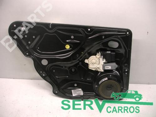 Rear left window mechanism VW PASSAT B6 (3C2) 2.0 TDI 16V (140 hp) 3C4839755F / 1K0959703F