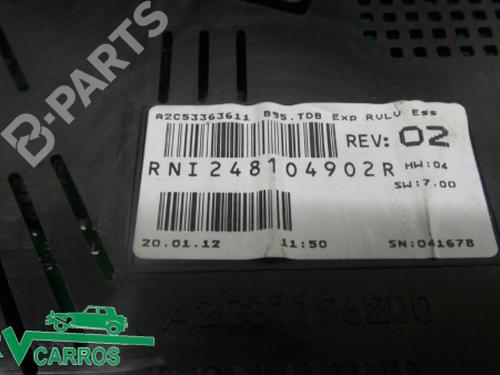 Instrument cluster RENAULT MEGANE III Hatchback (BZ0/1_, B3_) 1.6 16V (BZ1B, BZ1H) | BP147257C47