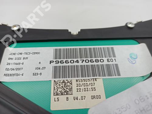 Instrument cluster PEUGEOT 307 SW (3H) 1.6 HDI 110 | BP7989567C47 