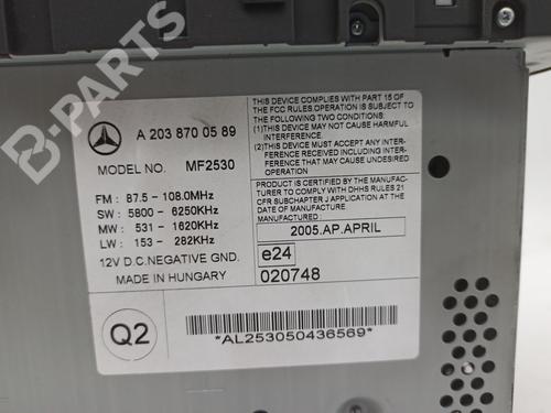 Radio MERCEDES-BENZ C-CLASS Coupe (CL203) C 180 Kompressor (203.746) | BP8080255E6 