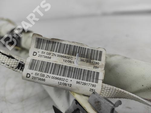 Right curtain airbag PEUGEOT 208 I (CA_, CC_) 1.6 HDi | BP8585674C12