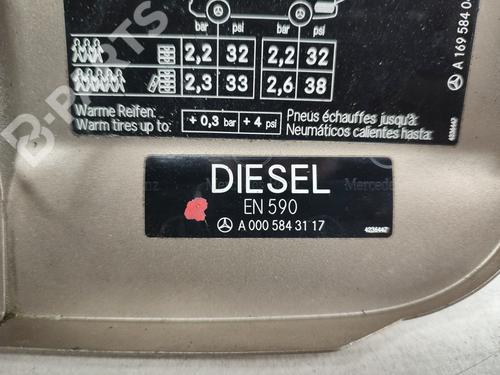 Fuel flap MERCEDES-BENZ A-CLASS (W169) A 200 CDI (169.008, 169.308) | BP8675060C131 
