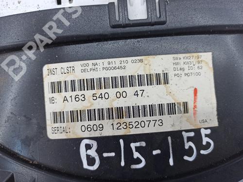 Instrument cluster MERCEDES-BENZ M-CLASS (W163) ML 320 (163.154) | BP10104020C47 
