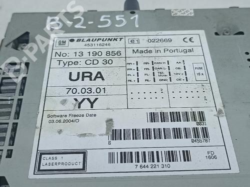 Sistema audio OPEL ZAFIRA / ZAFIRA FAMILY B (A05) 1.9 CDTI (M75) | BP11136877E6