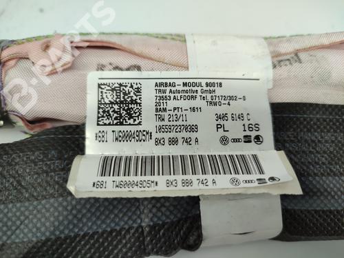 Right curtain airbag AUDI A1 (8X1, 8XK) 1.4 TFSI | BP11931984C12 